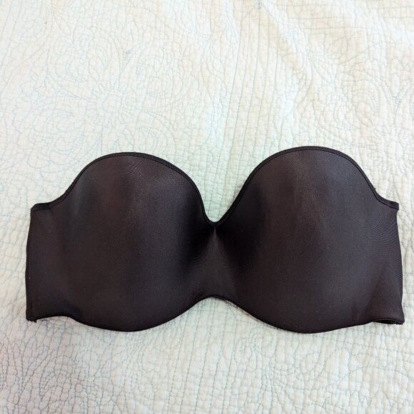 Maidenform Black Strapless Bra 38D - Picture 1 of 6